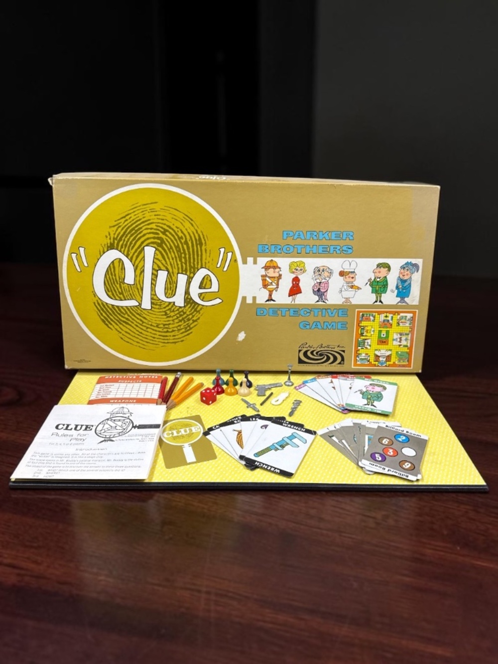 1963 PARKER BROTHERS, INC. “Clue” Detective Game